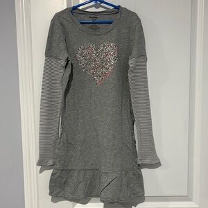 Old Navy Kids Gray Dress Girls Size L (10-12)